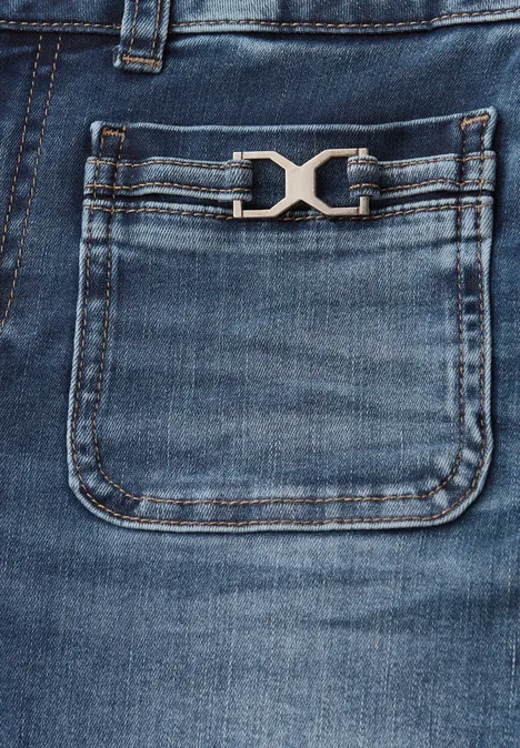 Wide Leg Jeans Medium Blue RandomWash