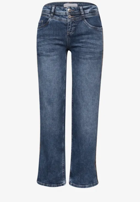 Jeans Straight Legs avec tape null