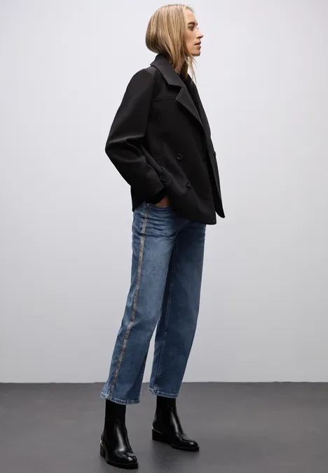 Jeans Straight Legs avec tape null