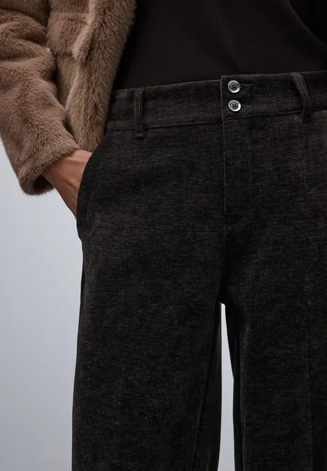 Straight Leg Cordhose darkest brown