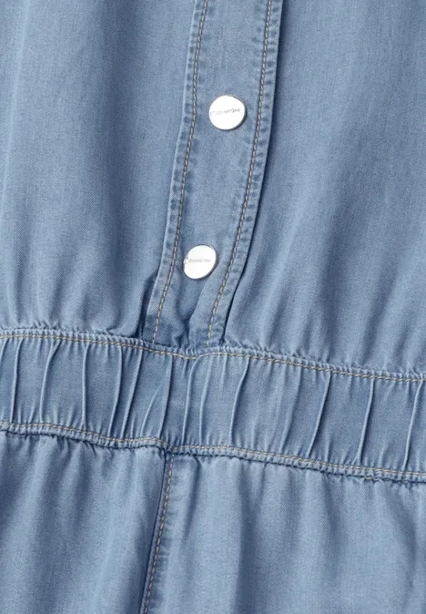 Wide Leg Jumpsuit im Washed-Look Light Blue soft wash Wide Leg Jumpsuit im Washed-Look Light Blue soft wash