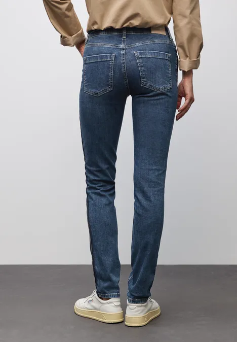 Slim Fit Jeans Medium Blue Soft washed