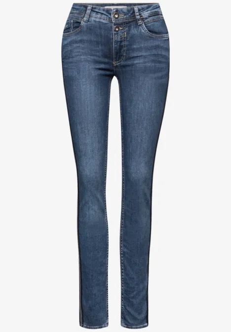 Slim Fit Jeans Medium Blue Soft washed