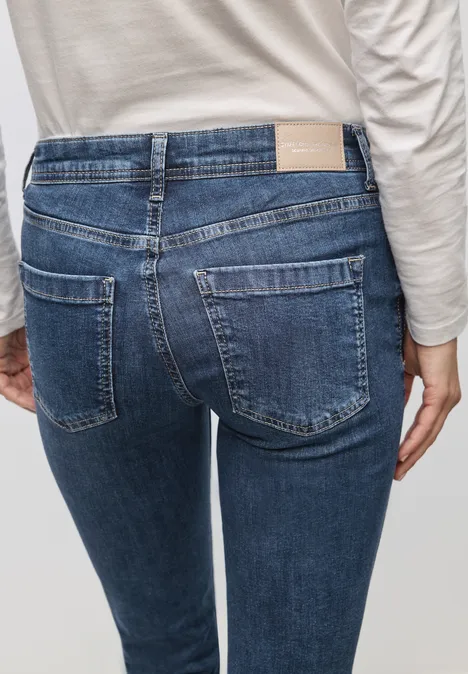 Slim Fit Jeans Medium Blue Soft washed