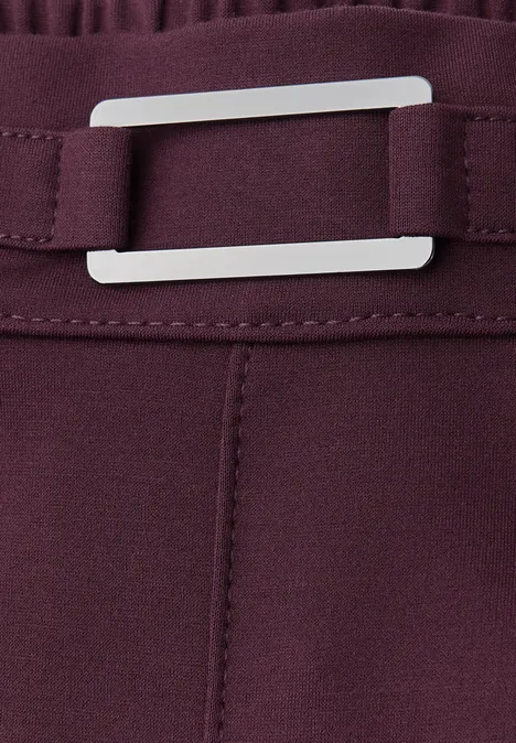 Broek met rechte pijpen en details Jazz Berry