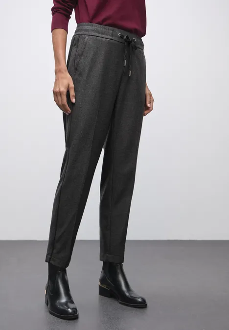 Melange Hose mit Tape anthracite melange Melange Hose mit Tape anthracite melange