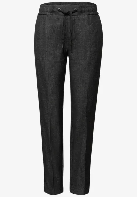 Melange Hose mit Tape anthracite melange Melange Hose mit Tape anthracite melange