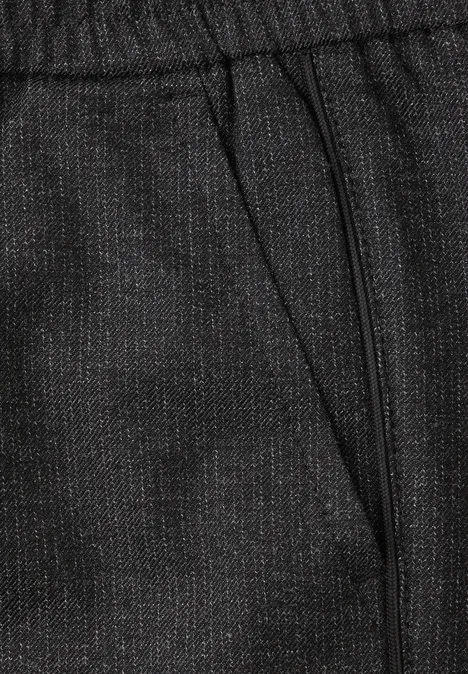 Melange Hose mit Tape anthracite melange Melange Hose mit Tape anthracite melange