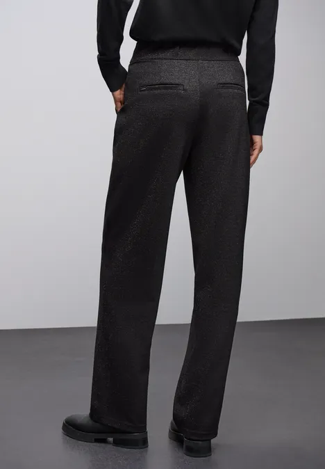 Pantalon Straight Legs scintillant Black Pantalon Straight Legs scintillant Black