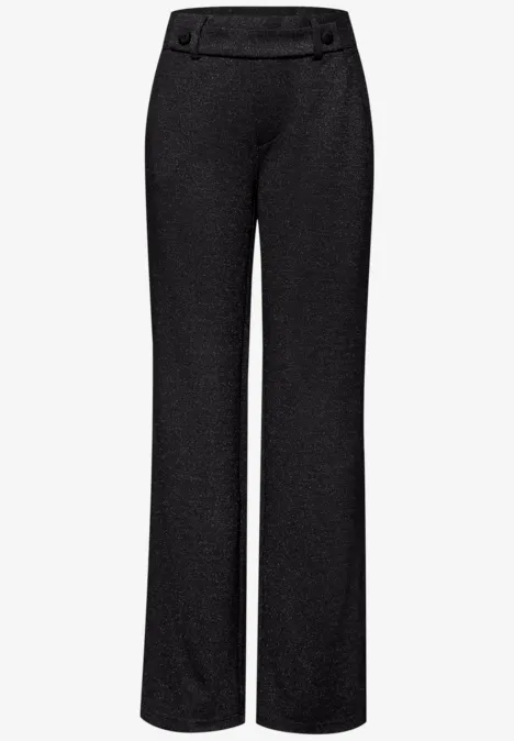Pantalon Straight Legs scintillant Black Pantalon Straight Legs scintillant Black