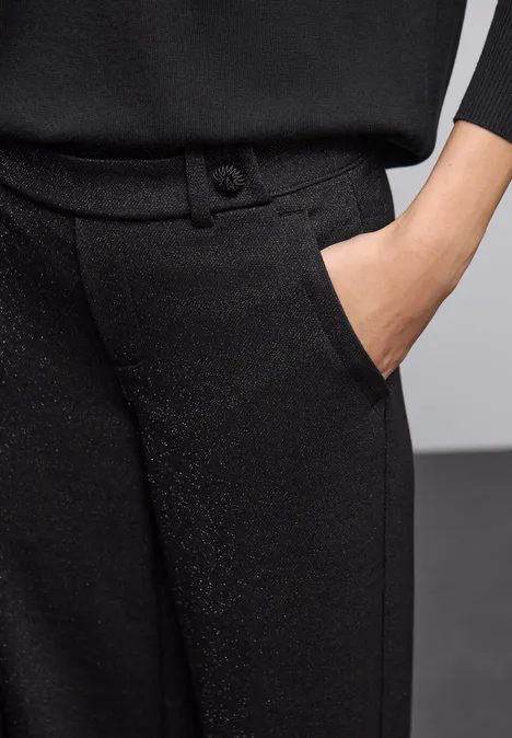 Pantalon Straight Legs scintillant Black Pantalon Straight Legs scintillant Black