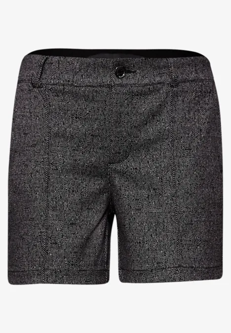 Gemêleerd jacquard bermuda shorts Black