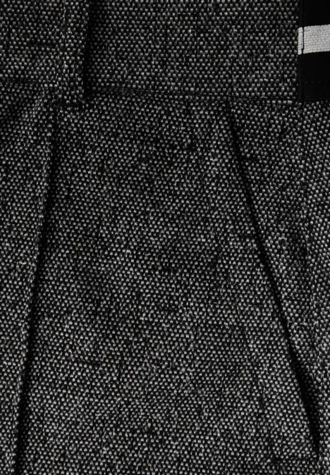 Gemêleerd jacquard bermuda shorts Black