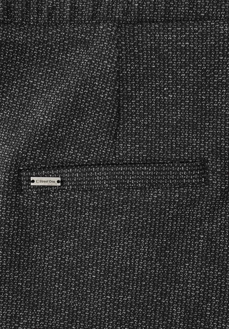 Straight Leg Jacquard Hose gravel grey mel.