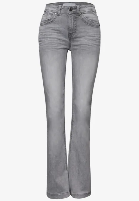 Bootcut Jeans Light Grey Washed