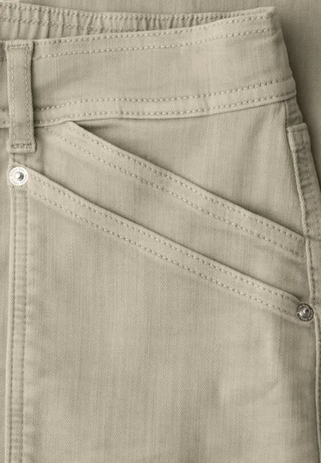 Jeans cargo Beige Washed