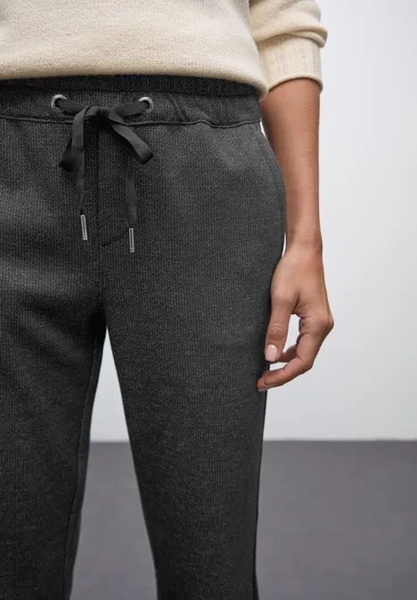 Hose mit Galonstreifen Black Hose mit Galonstreifen Black