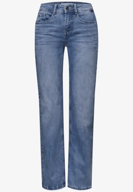 Straight Leg Jeans Light Blue Wash