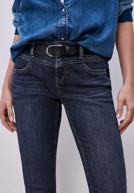 Slim Leg Jeans Dark Blue Wash Slim Leg Jeans Dark Blue Wash