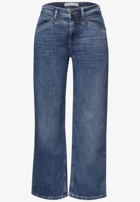 Jeansy z szerokimi nogawkami Medium Blue Wash