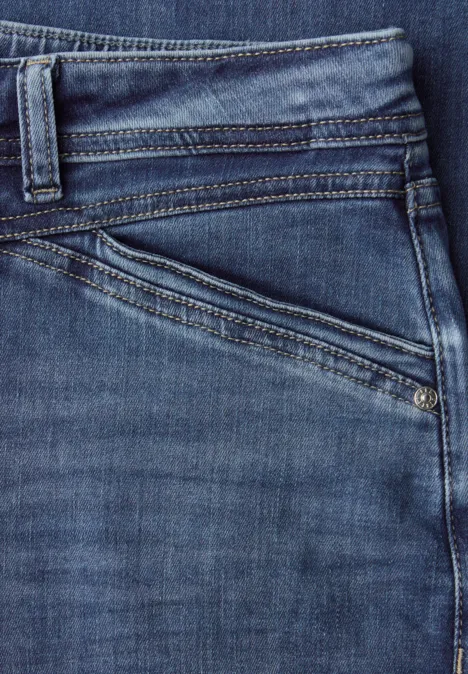 Jeansy z szerokimi nogawkami Medium Blue Wash