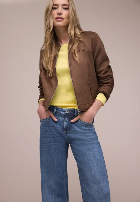 Jeansy z szerokimi nogawkami Medium Blue Wash