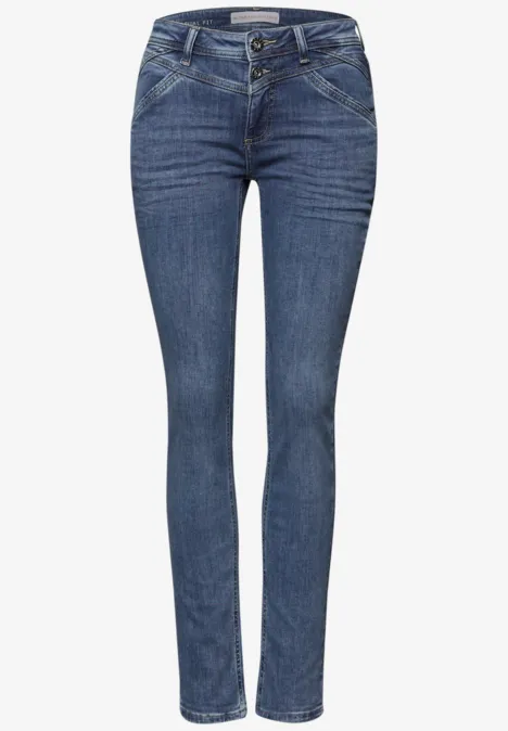 Jeans met smalle pijpen Medium Blue Wash Jeans met smalle pijpen Medium Blue Wash
