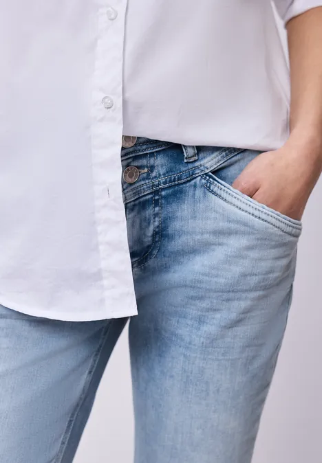 Jeans met smalle pijpen Bleached Washed Jeans met smalle pijpen Bleached Washed