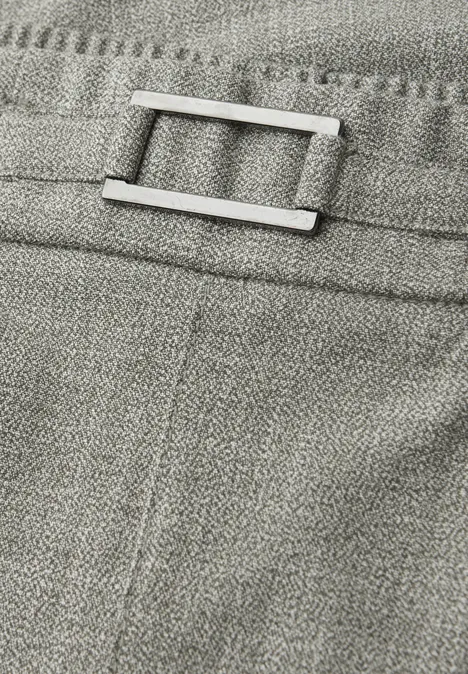 Mid Waist Slim Leg Pantalon avec boucle dark mint green Mid Waist Slim Leg Pantalon avec boucle dark mint green