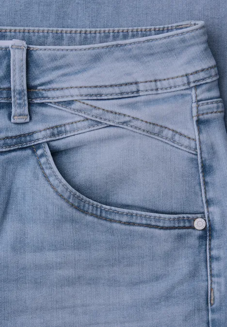 Jeansy z szerokimi nogawkami light blue wash