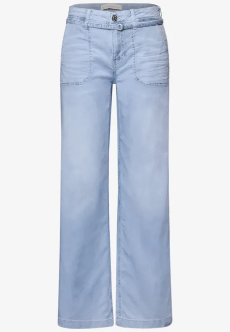 Wide Leg Jeans im Bleached-Look ultra bleached wash