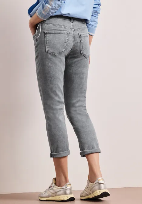 7/8 Slim Leg Jeans im Casual Fit light grey random wash 7/8 Slim Leg Jeans im Casual Fit light grey random wash