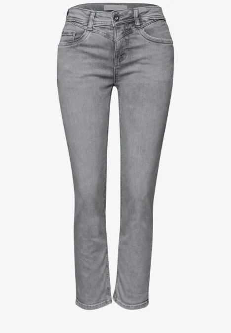 7/8 Slim Leg Jeans im Casual Fit light grey random wash 7/8 Slim Leg Jeans im Casual Fit light grey random wash