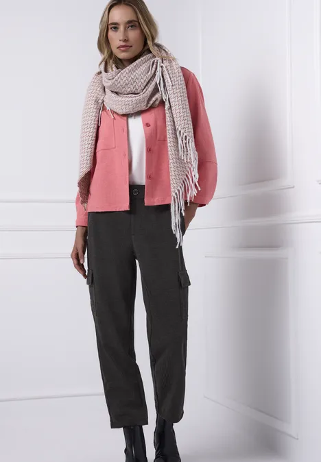 Pantalon Houndstooth Cargo rustic brown