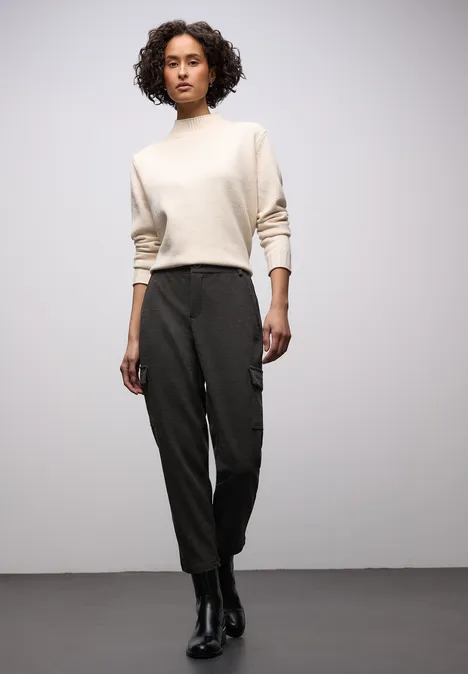 Pantalon Houndstooth Cargo rustic brown