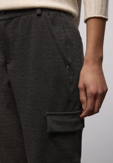 Pantalon Houndstooth Cargo rustic brown