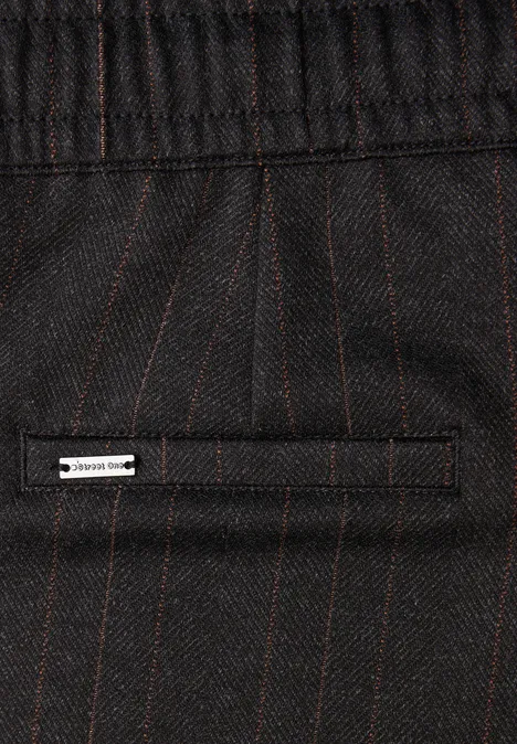 Żakardowe spodnie typu rybaczki Black