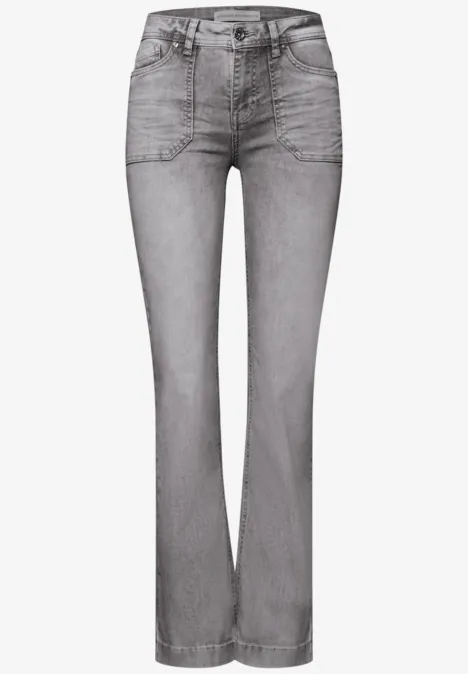 Bootcut Jeans Light Grey Washed Bootcut Jeans Light Grey Washed