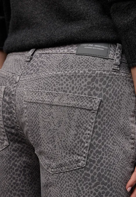 Snake Print Jeans Grey Snake Washed Snake Print Jeans Grey Snake Washed