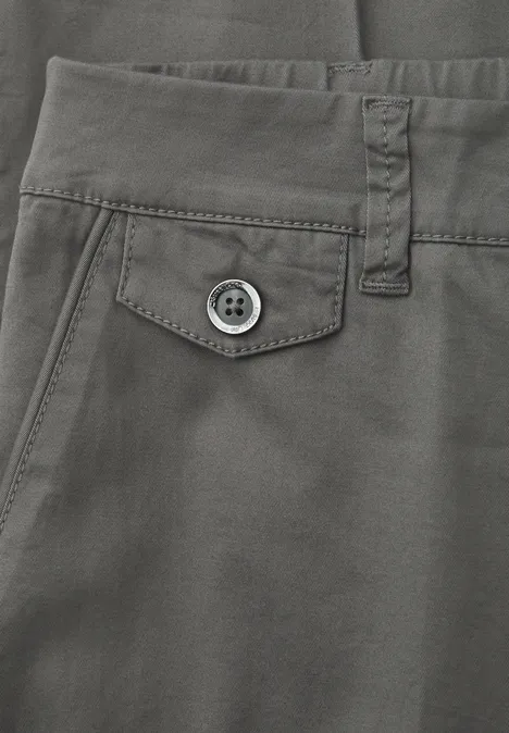 Chino im Casual Fit in softer Qualität overcast grey