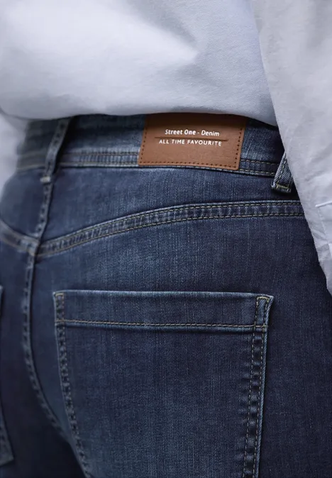 Wide Legs Jeans dark blue wash