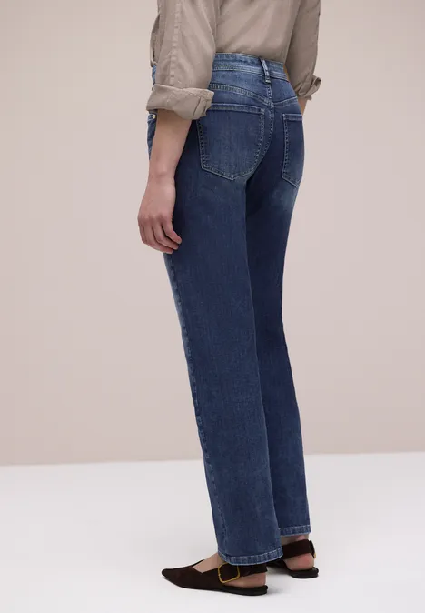 Straight Legs jeans dark blue wash