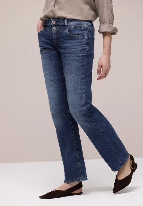 Straight Legs jeans dark blue wash