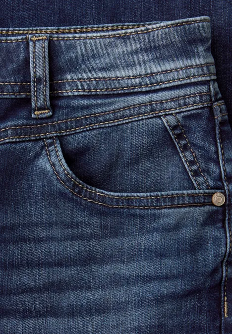 Straight Legs jeans dark blue wash