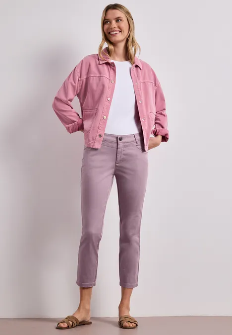 7/8 Slim Leg Hose im Satin-Look dusty berry