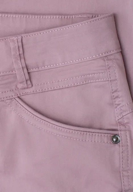 7/8 Slim Leg Hose im Satin-Look dusty berry