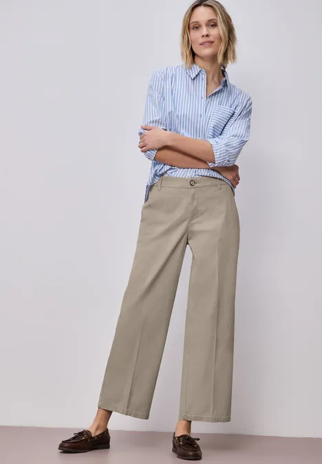 Straight Legs in een casual pasvorm buff grey