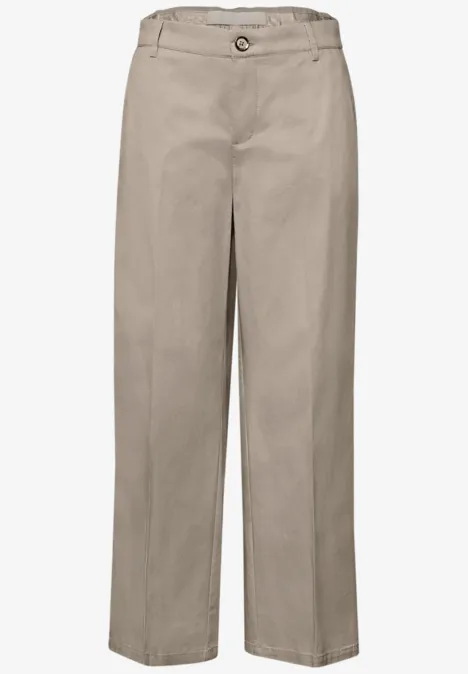 Straight Legs in een casual pasvorm buff grey