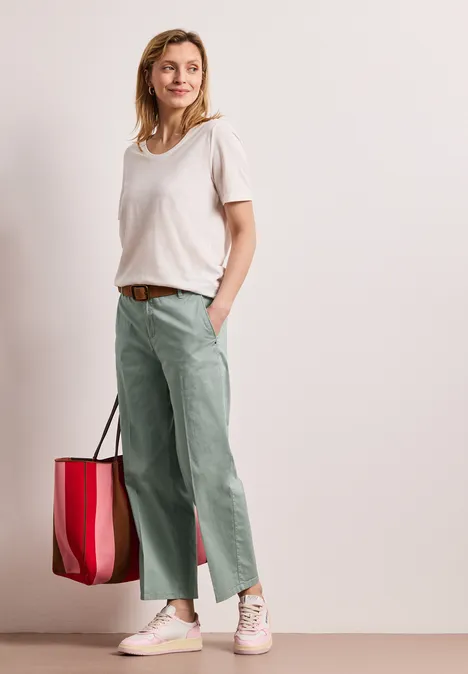 Straight Legs in een casual pasvorm dark mint green