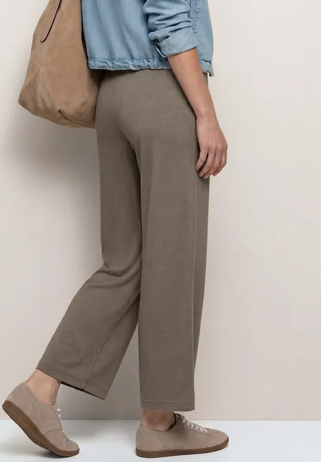 High Waist Wide Leg Hose im Loose Fit dark tumbled beige High Waist Wide Leg Hose im Loose Fit dark tumbled beige